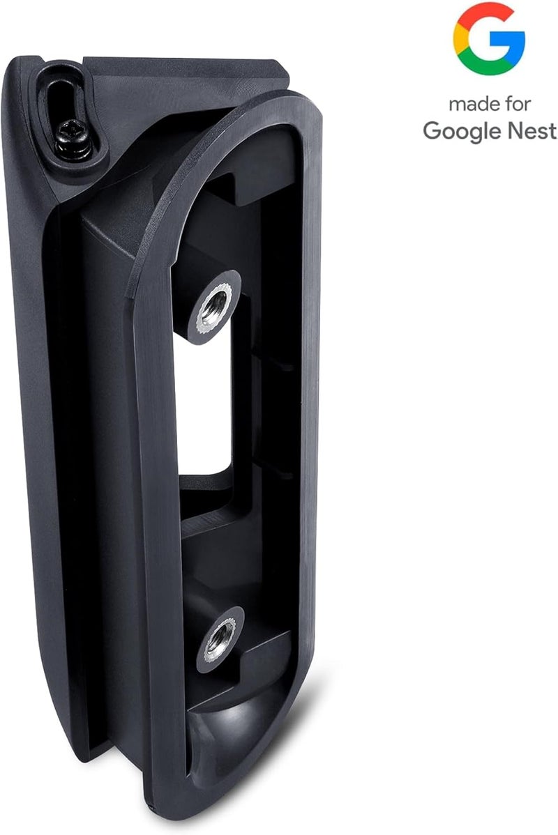 Wasserstein Horizontal Adjustable Angle Mount Compatible with Google Nest Doorbell (Wired, 2nd & 3rd Gen), 35°–55° Wedge Bracket – Not Compatible with Nest Doorbell (Battery) – Made for Google - Image 2